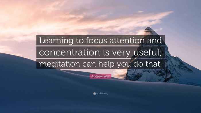 Concentration improve